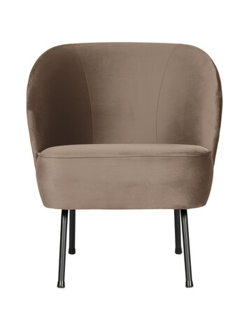 WOOOD BePureHome | Fauteuil Vogue fluweel khaki