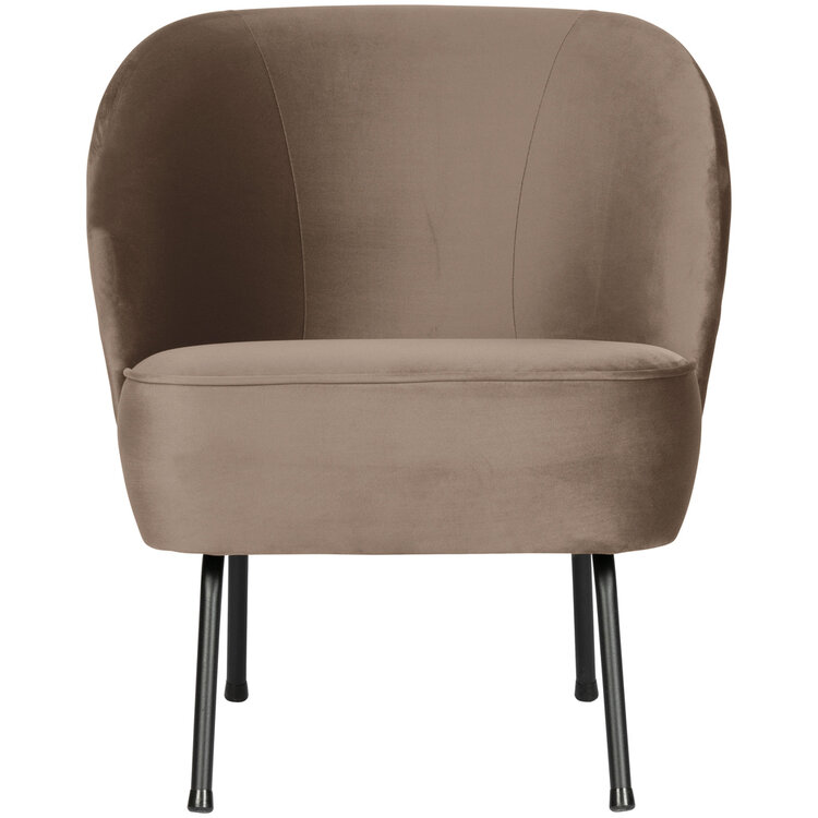WOOOD BePureHome | Fauteuil Vogue fluweel khaki