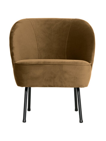 WOOOD BePureHome | Fauteuil Vogue fluweel honing geel