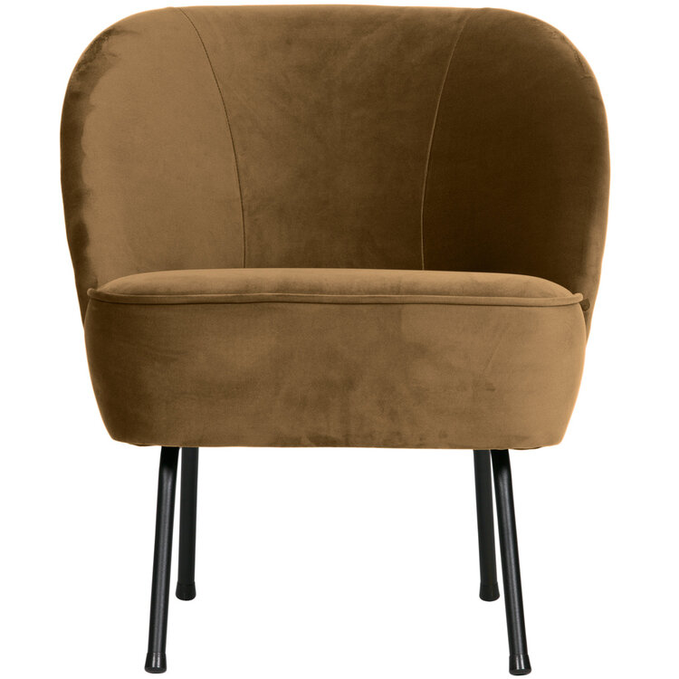 WOOOD BePureHome | Fauteuil Vogue fluweel honing geel