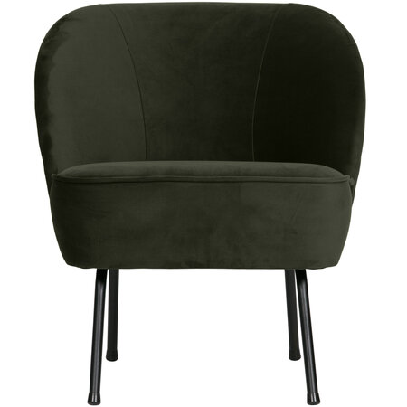 Be Pure Home BePureHome | Fauteuil Vogue fluweel dark green