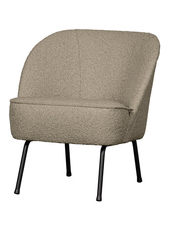 WOOOD BePureHome | Fauteuil Vogue bouclé beige