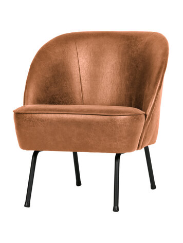 WOOOD BePureHome | Fauteuil Vogue leer cognac