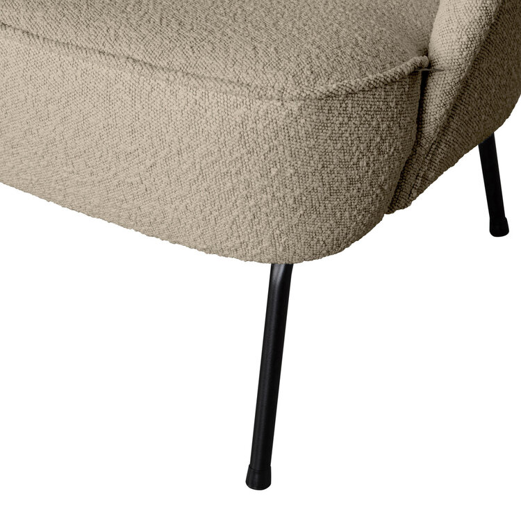 WOOOD BePureHome | Fauteuil Vogue bouclé beige