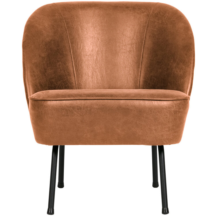 WOOOD BePureHome | Fauteuil Vogue leer cognac