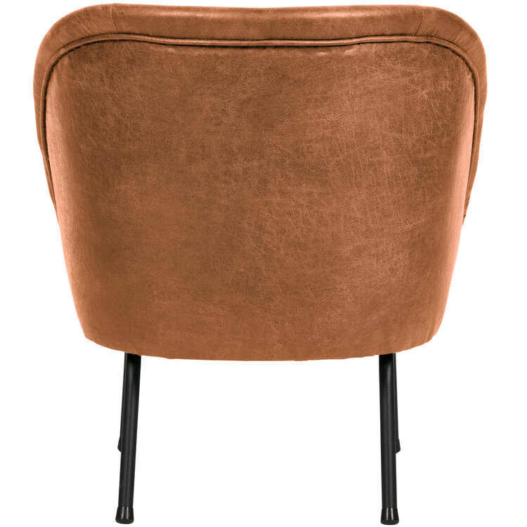 WOOOD BePureHome | Fauteuil Vogue leer cognac