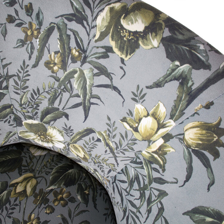 WOOOD BePureHome | Fauteuil Vogue fluweel poppy grijs