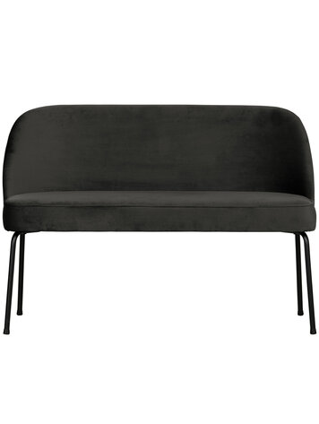 WOOOD BePureHome | Eetbank Vogue fluweel zwart