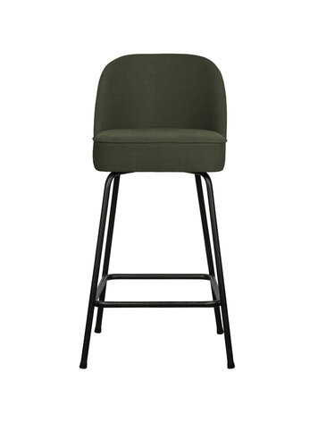 WOOOD BePureHome | Barstoel Vogue 65cm geweven stof warm groen