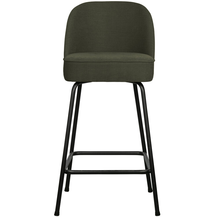 WOOOD BePureHome | Barstoel Vogue 65cm geweven stof warm groen