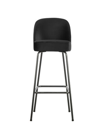 WOOOD BePureHome | Barstoel Vogue 80cm fluweel zwart