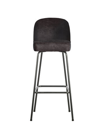 WOOOD BePureHome | Barstoel Vogue 80cm leer zwart