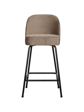 WOOOD BePureHome | Barstoel Vogue 65cm fluweel khaki