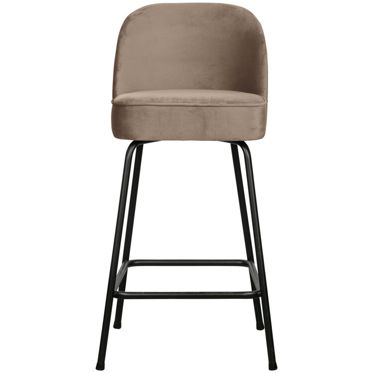WOOOD BePureHome | Barstoel Vogue 65cm fluweel khaki