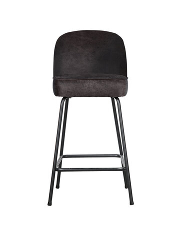 WOOOD BePureHome | Barstoel Vogue 65cm leer zwart