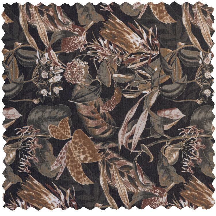 WOOOD BePureHome | Barstoel Vogue 80cm fluweel bouquet zwart