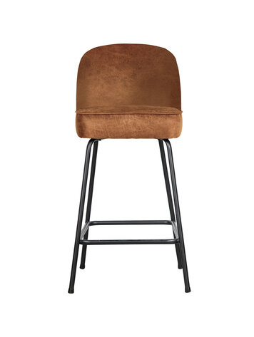 WOOOD BePureHome | Barstoel Vogue 65cm leer cognac
