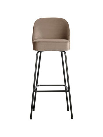 WOOOD BePureHome | Barstoel Vogue 80cm fluweel khaki