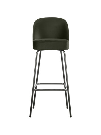WOOOD BePureHome | Barstoel Vogue 80cm fluweel dark