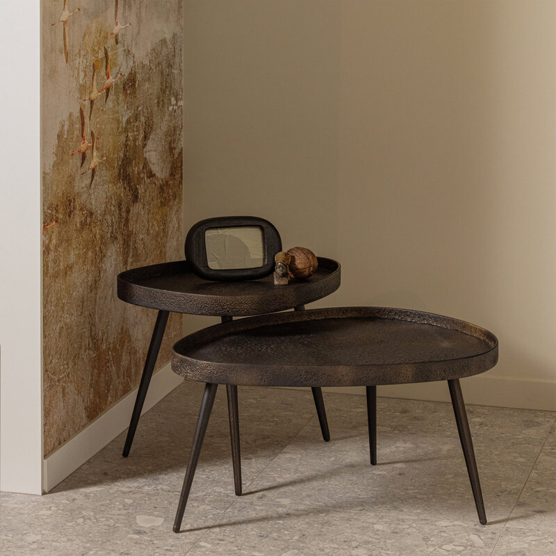 Be Pure Home BePureHome | Bijzettafels set van 2 Crude antique bronze