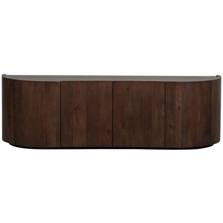 WOOOD BePureHome | Dressoir Sense 4-deurs mango walnoot