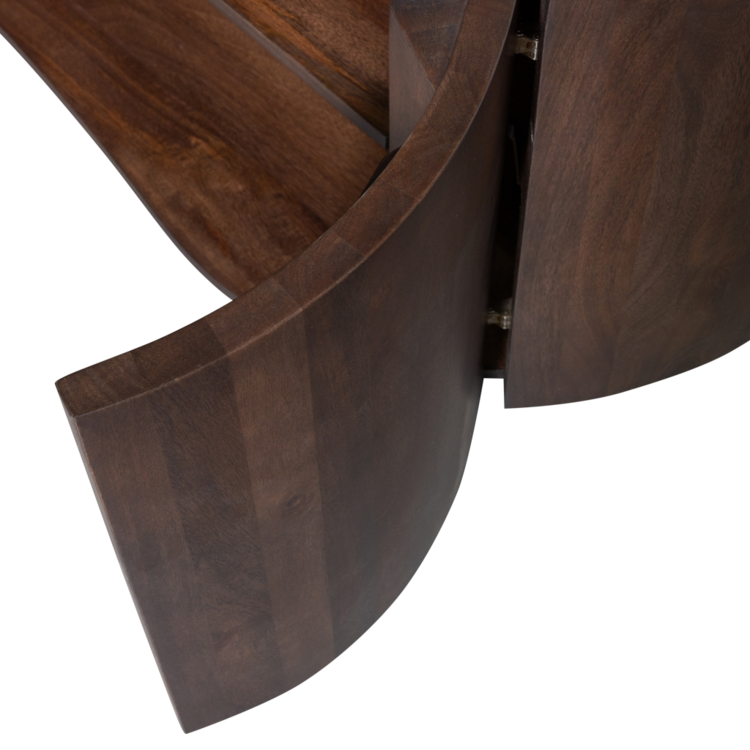 WOOOD BePureHome | Dressoir Sense 4-deurs mango walnoot