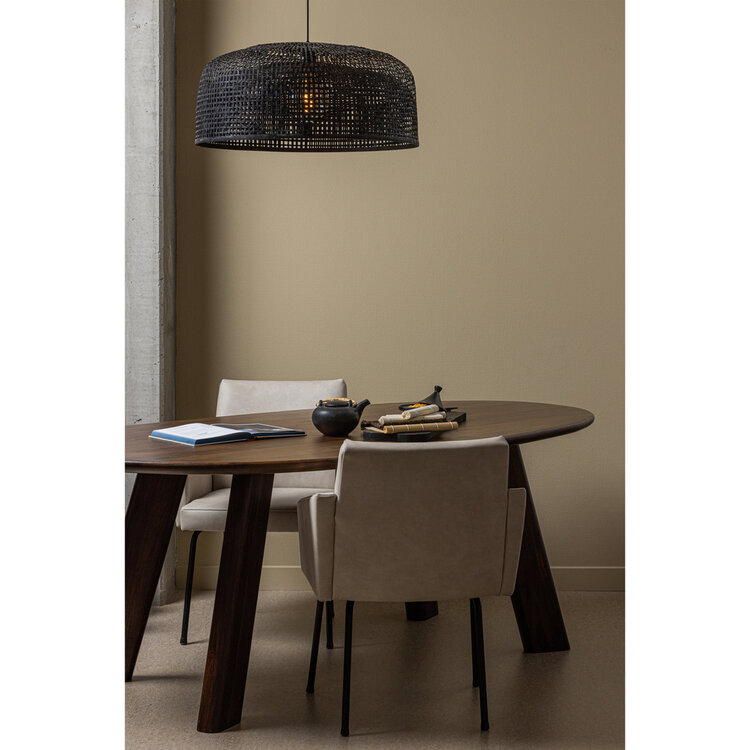 WOOOD BePureHome | Eettafel/bureau Roundly mangohout walnoot 160x110cm