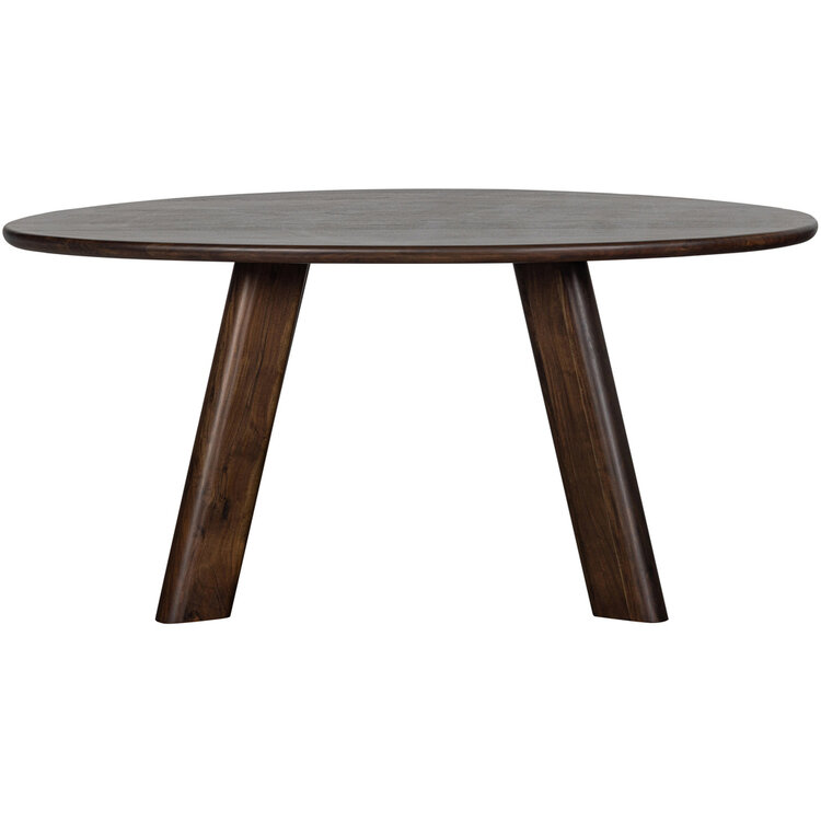 WOOOD BePureHome | Eettafel/bureau Roundly mangohout walnoot 160x110cm