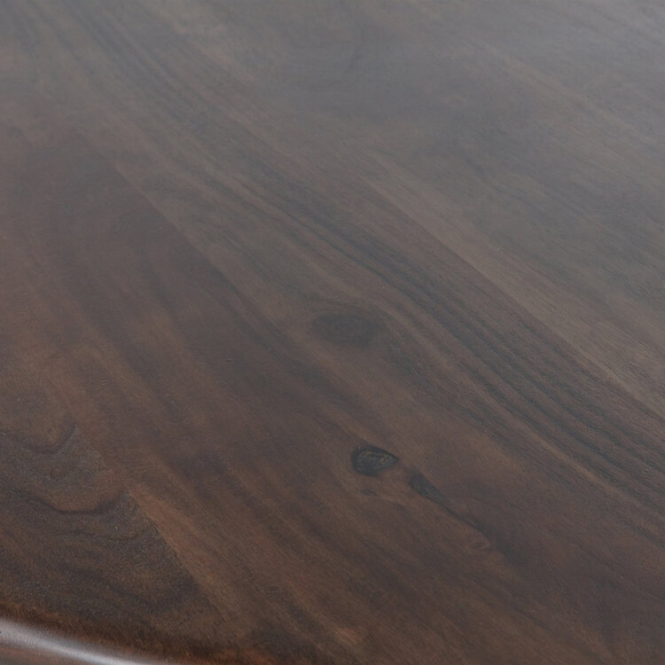 WOOOD BePureHome | Eettafel/bureau Roundly mangohout walnoot 160x110cm