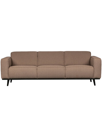 WOOOD BePureHome | 3-zits bank Statement 230cm bouclé nougat