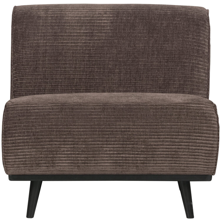 WOOOD BePureHome | 1-zits element Statement brede platte rib taupe