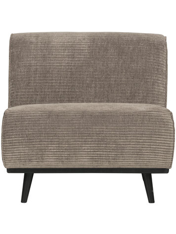 WOOOD BePureHome | 1-zits element Statement brede platte rib clay