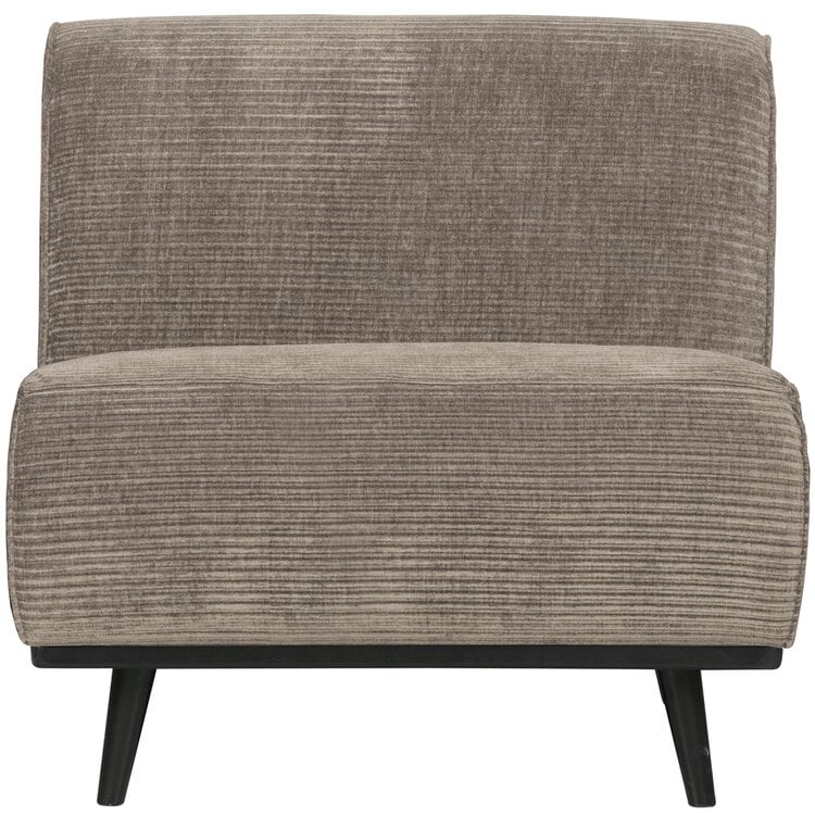 WOOOD BePureHome | 1-zits element Statement brede platte rib clay