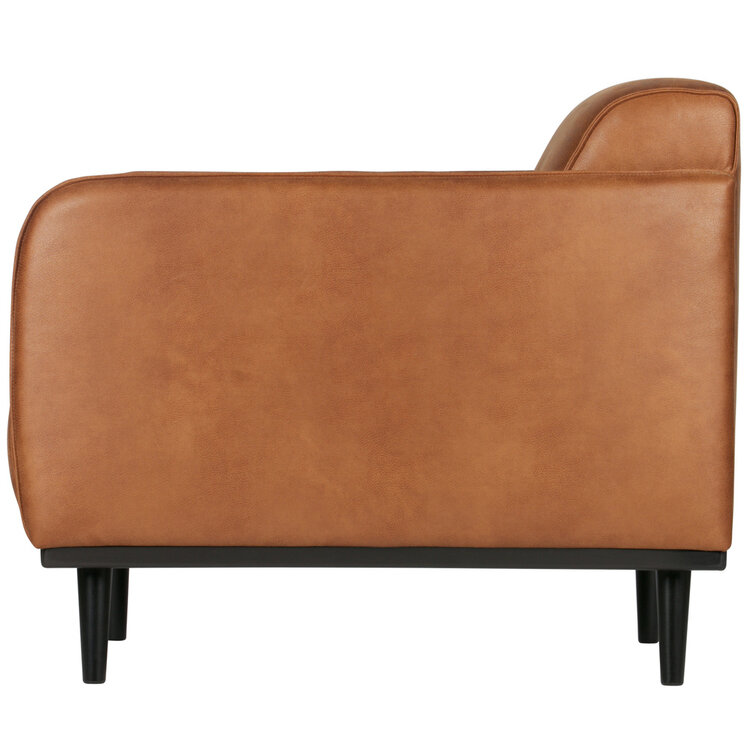 WOOOD BePureHome | Fauteuil met arm Statement lederlook cognac