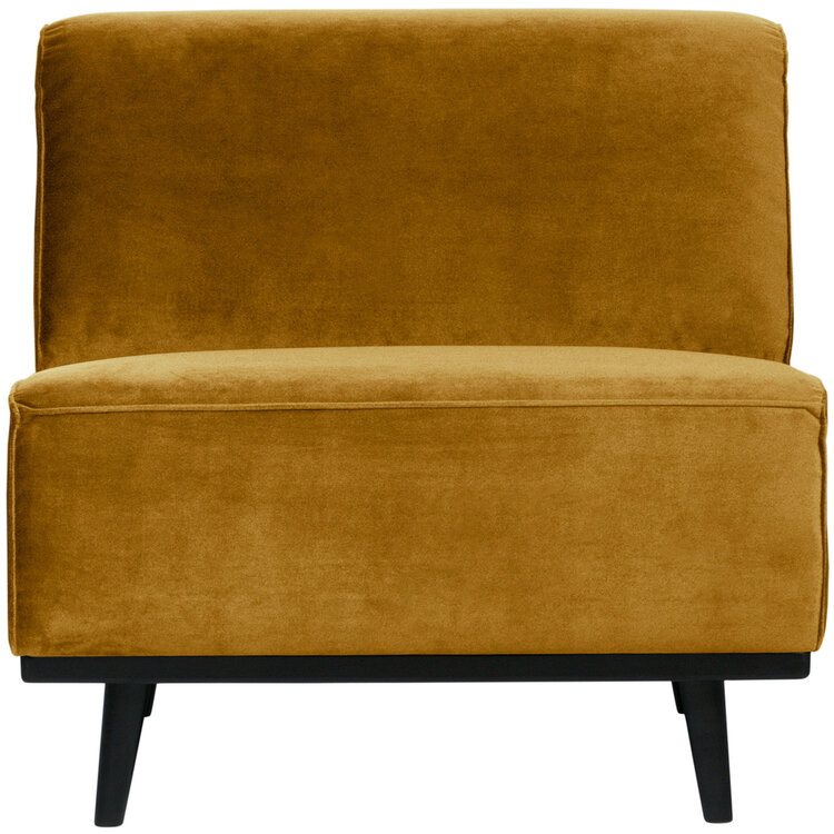 WOOOD BePureHome | 1-zits element Statement fluweel honing geel