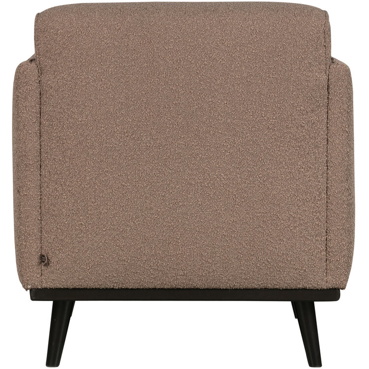 WOOOD BePureHome | Fauteuil met arm Statement bouclé nougat