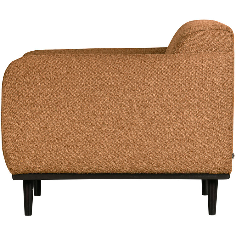 WOOOD BePureHome | Fauteuil Statement met arm bouclé butter