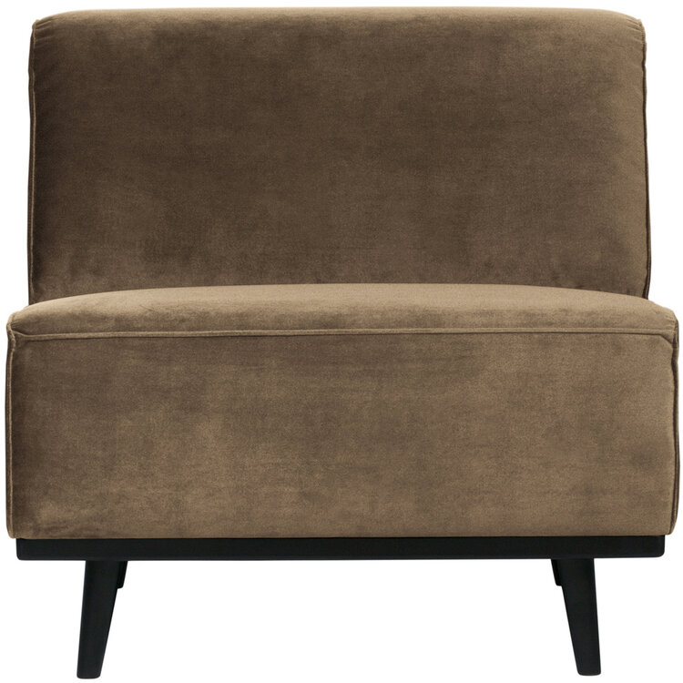 WOOOD BePureHome | 1-zits element Statement fluweel taupe
