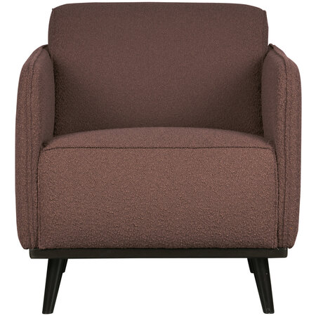 Be Pure Home BePureHome | Fauteuil met arm Statement bouclé coffee