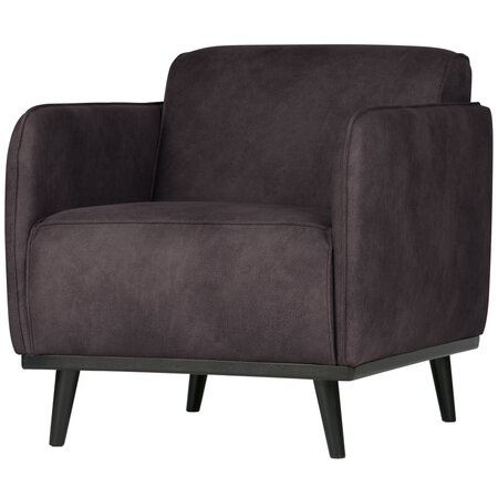 Be Pure Home BePureHome | Fauteuil met arm Statement lederlook grijs