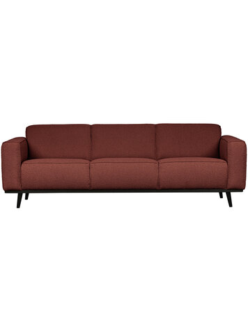 WOOOD BePureHome | 3-zits bank Statement 230cm bouclé chestnut