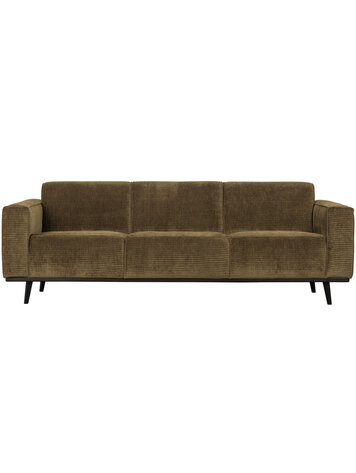 WOOOD BePureHome | 3-zits bank statement 230cm brede platte rib rock