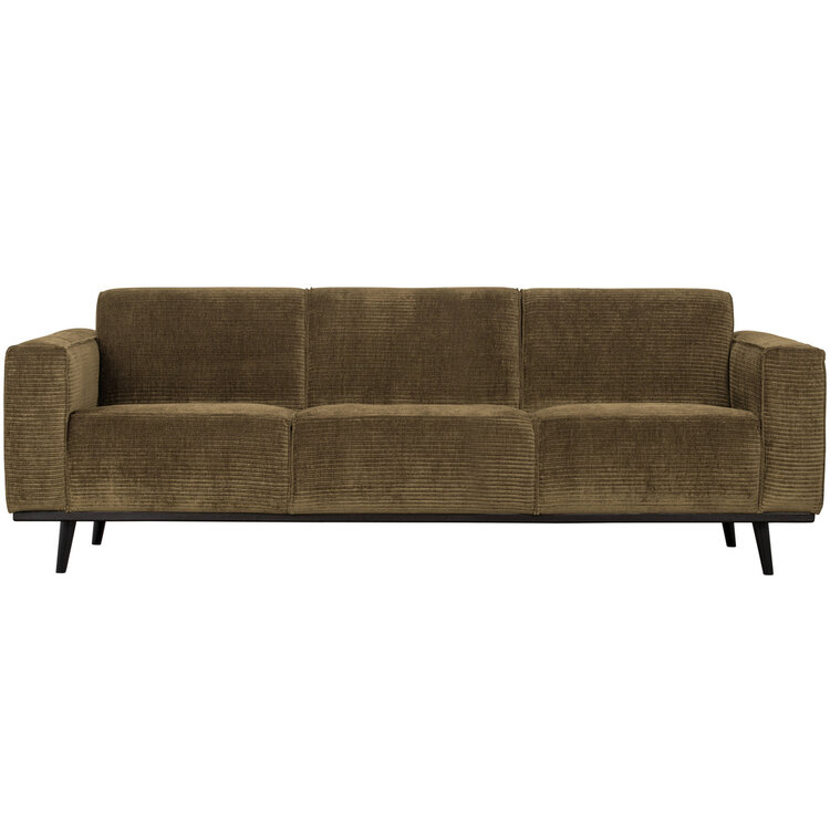 WOOOD BePureHome | 3-zits bank statement 230cm brede platte rib rock