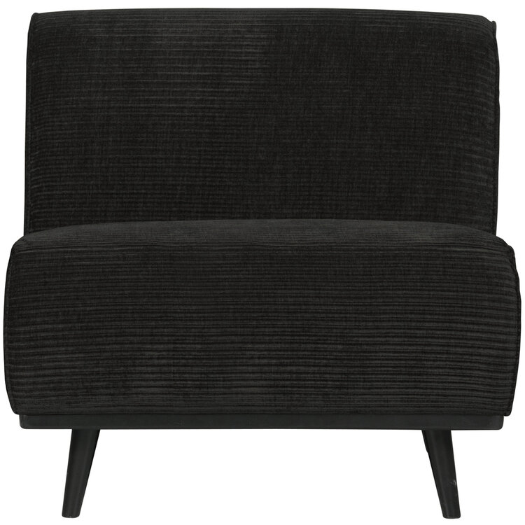 WOOOD BePureHome | 1-zits element Statement platte brede rib graphite