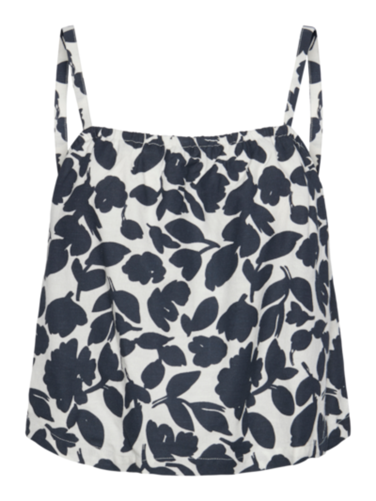 Pieces Pieces | Strap top klarisa egret/ombre blue