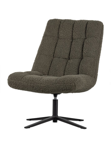 WOOOD. Woood | Job draaifauteuil teddy groen