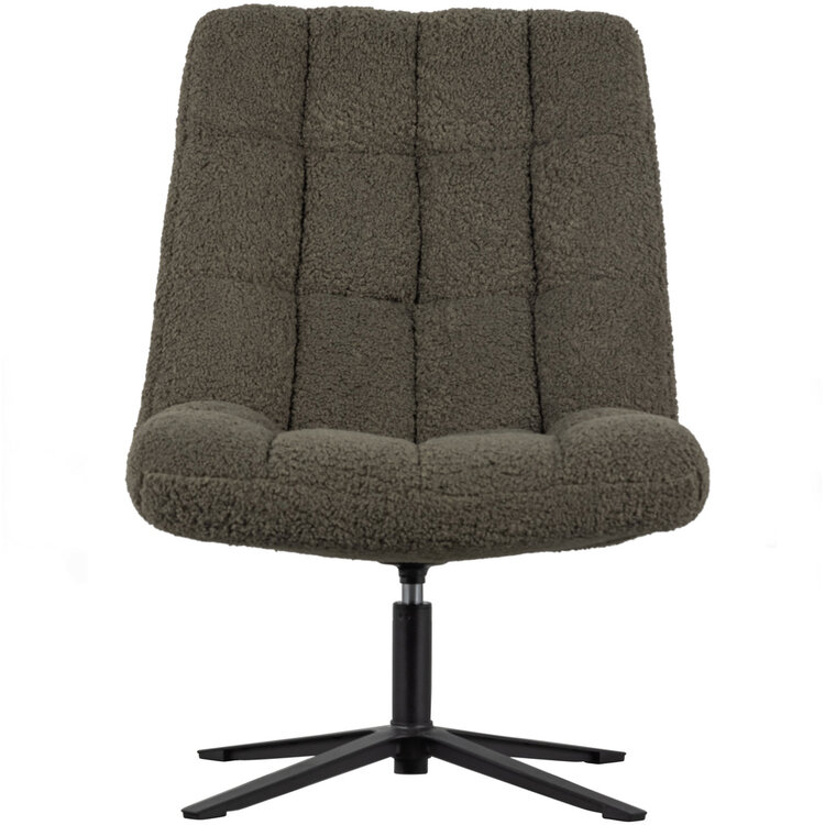 WOOOD. Woood | Job draaifauteuil teddy groen