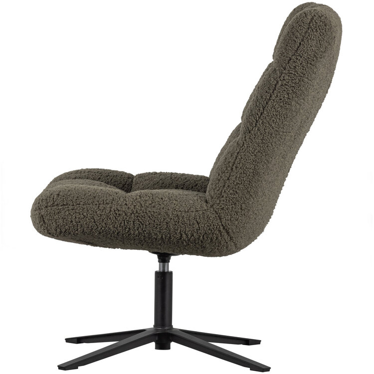 WOOOD. Woood | Job draaifauteuil teddy groen