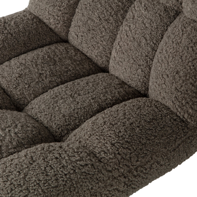 WOOOD1 Woood | Job draaifauteuil teddy groen