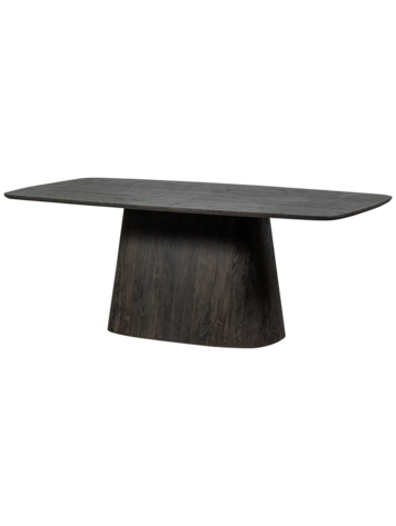 WOOOD. Woood | Leah eettafel mdf donkerbruin 200x105cm